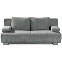 Schlafsofa in Kord Hellgrau