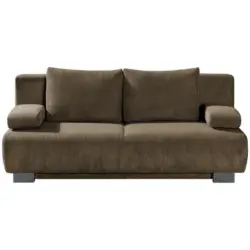 Schlafsofa in Kord Dunkelbraun