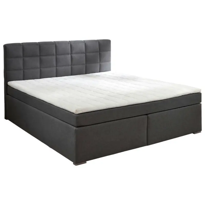 Boxspringbett 180/200 cm in Grau