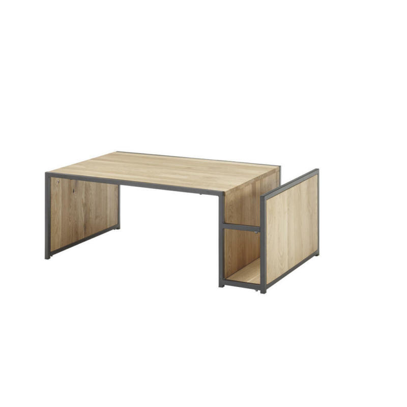 Couchtisch in Holz, Metall 110/60/40 cm