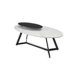 Couchtisch in Metall, Keramik 110/60/48 cm