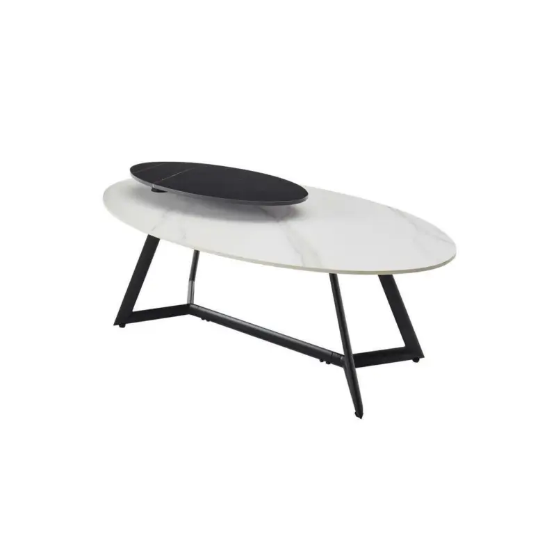 Couchtisch in Metall, Keramik 110/60/48 cm