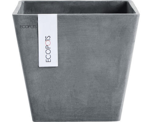 Pflanztopf Ecopots Rotterdam 20x20 H 17,5 cm grau