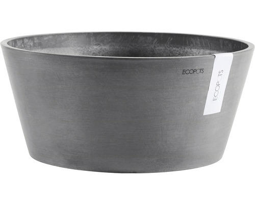 Pflanzschale Ecopots Frankfurt Ø 30,5 H 15 cm grau