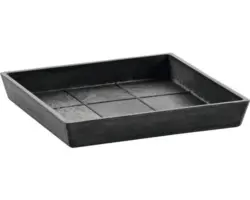 Untersetzer Ecopots Quadratisch 18x18 H 2,5 cm anthrazit