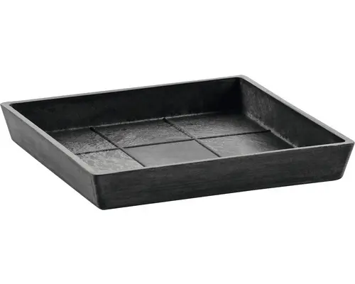Untersetzer Ecopots Quadratisch 18x18 H 2,5 cm anthrazit