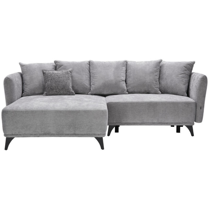 Ecksofa in Chenille Grau