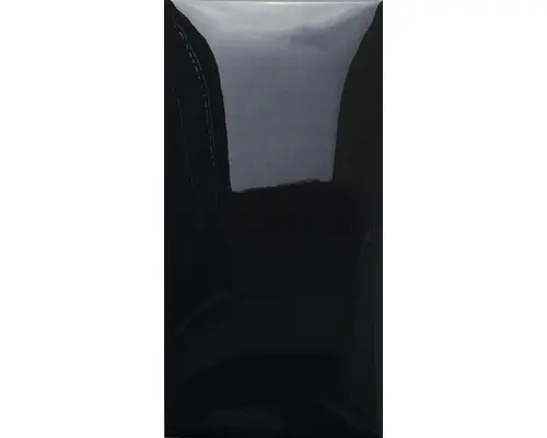 Steingut Wandfliese Bold 7,5x15,0 cm schwarz glänzend