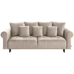 Bigsofa in Samt Taupe