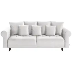 Bigsofa in Samt Beige