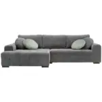 XXXLutz Lauterach - Ihr M&ouml;belhaus bei Bregenz Ecksofa in Flachgewebe Dunkelgrau