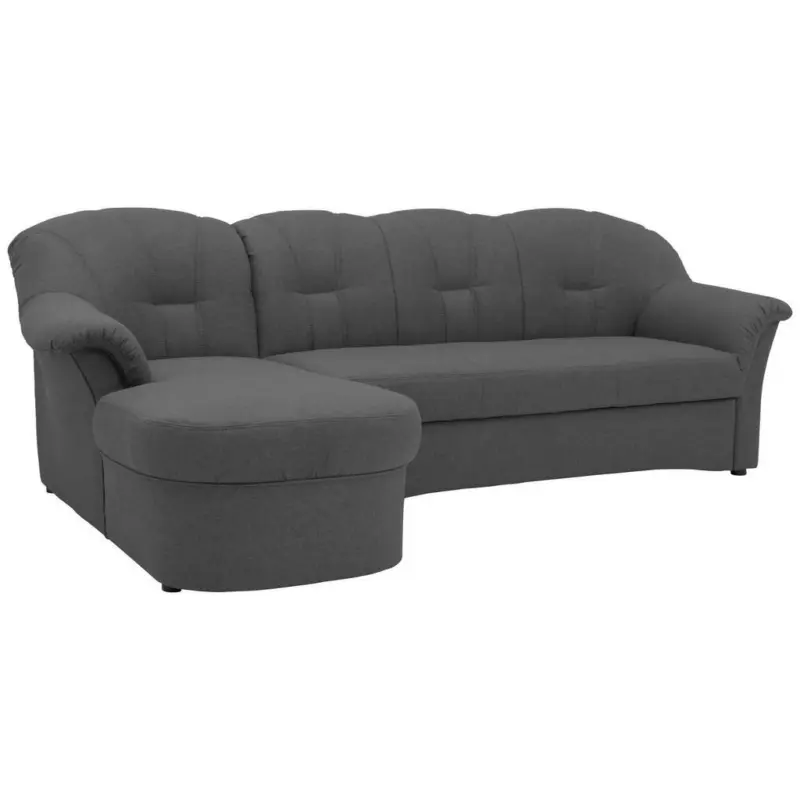 Ecksofa in Webstoff Grau