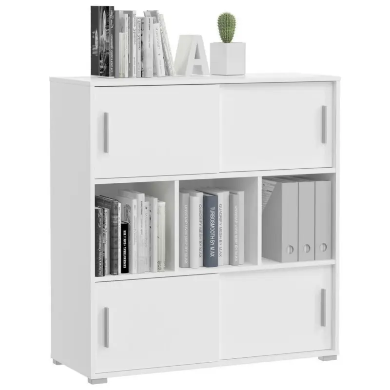 Regal 100/107/40 cm Weiß