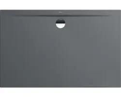 Extraflache Rechteck-Duschwanne Kaldewei Superplan Zero 130x90x3,2 cm grau warm glänzend