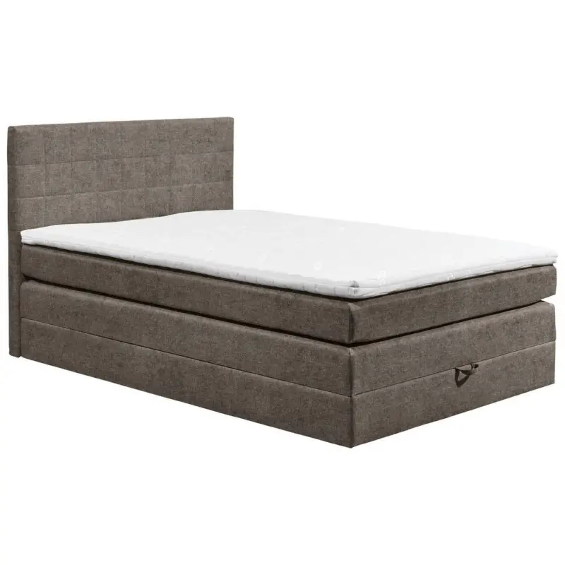 Boxspringbett 120/200 cm in Graubraun