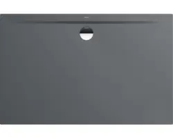 Extraflache Rechteck-Duschwanne Kaldewei Superplan Zero 140x75x3,2 cm grau warm glänzend