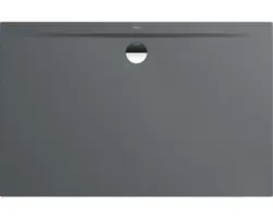 Extraflache Rechteck-Duschwanne Kaldewei Superplan Zero 150x100x3,2 cm grau warm glänzend mit Antirutschbeschichtung