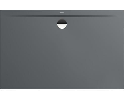 Extraflache Rechteck-Duschwanne Kaldewei Superplan Zero 150x100x3,2 cm grau warm glänzend mit Antirutschbeschichtung