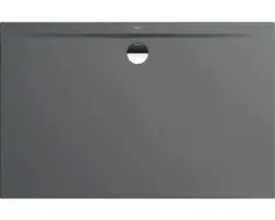 Extraflache Rechteck-Duschwanne Kaldewei Superplan Zero 170x80x3,2 cm grau warm glänzend mit Antirutschbeschichtung