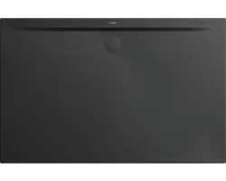 Extraflache Rechteck-Duschwanne Kaldewei Superplan Zero 140x100x3,2 cm schwarz matt mit Antirutschbeschichtung