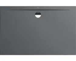 Extraflache Rechteck-Duschwanne Kaldewei Superplan Zero 140x75x3,2 cm grau warm glänzend mit Antirutschbeschichtung