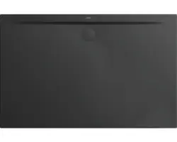 Extraflache Rechteck-Duschwanne Kaldewei Superplan Zero 130x75x3,2 cm grau cool glänzend mit Antirutschbeschichtung