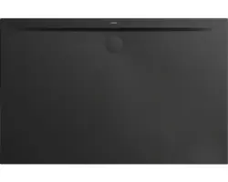 Extraflache Rechteck-Duschwanne Kaldewei Superplan Zero 120x80x3,2 cm schwarz matt mit Antirutschbeschichtung