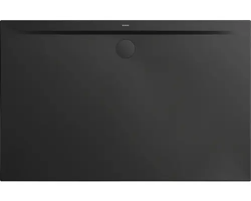 Extraflache Rechteck-Duschwanne Kaldewei Superplan Zero 120x80x3,2 cm schwarz matt mit Antirutschbeschichtung