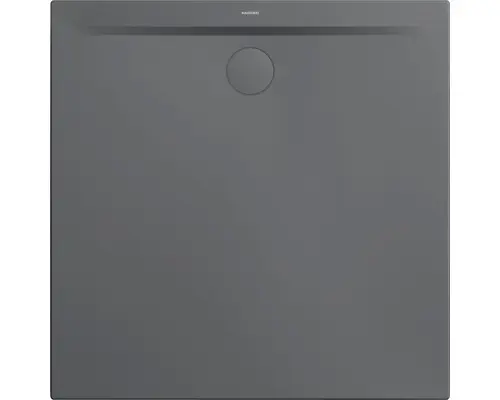 Extraflache Duschwanne Kaldewei Superplan Zero 150x150x3,2 cm grau warm glänzend