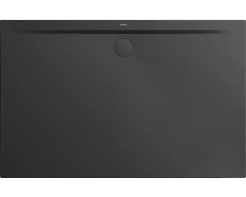 Extraflache Rechteck-Duschwanne Kaldewei Superplan Zero 180x90x3,2 cm grau cool glänzend