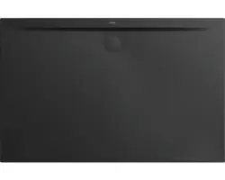 Extraflache Rechteck-Duschwanne Kaldewei Superplan Zero 140x90x3,2 cm schwarz matt