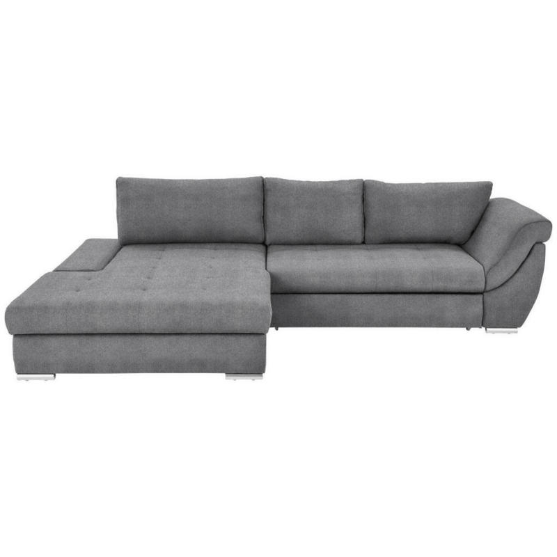 Ecksofa in Flachgewebe Grau