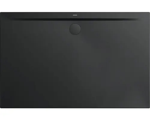 Extraflache Rechteck-Duschwanne Kaldewei Superplan Zero 110x80x3,2 cm schwarz matt