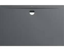 Extraflache Rechteck-Duschwanne Kaldewei Superplan Zero 150x80x3,2 cm grau warm glänzend mit Antirutschbeschichtung