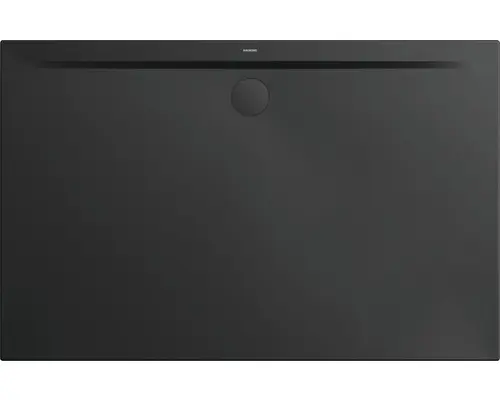 Extraflache Rechteck-Duschwanne Kaldewei Superplan Zero 130x80x3,2 cm schwarz matt