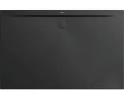 Extraflache Rechteck-Duschwanne Kaldewei Superplan Zero 160x80x3,2 cm schwarz matt