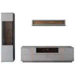 XXXLutz Lauterach - Ihr M&ouml;belhaus bei Bregenz Wohnwand 276/207/50 cm in Grau, Eichefarben