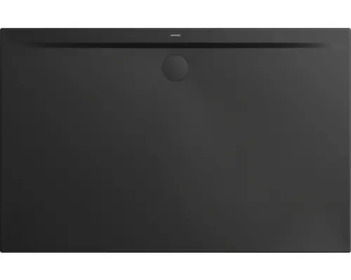 Extraflache Rechteck-Duschwanne Kaldewei Superplan Zero 130x75x3,2 cm schwarz matt