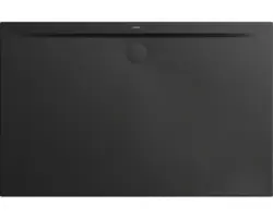 Extraflache Rechteck-Duschwanne Kaldewei Superplan Zero 120x75x3,2 cm schwarz matt mit Antirutschbeschichtung