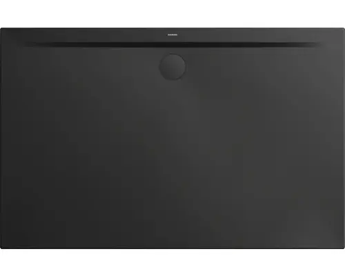 Extraflache Rechteck-Duschwanne Kaldewei Superplan Zero 120x75x3,2 cm schwarz matt mit Antirutschbeschichtung