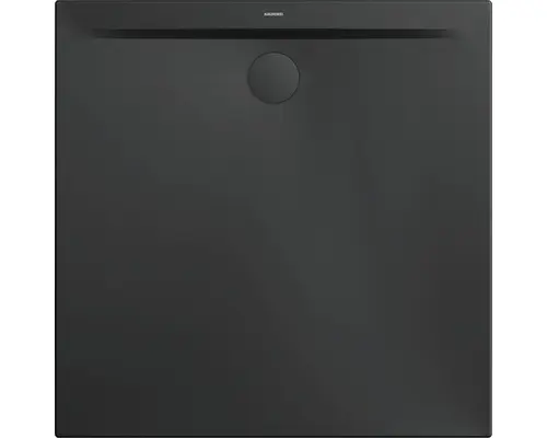 Extraflache Duschwanne Kaldewei Superplan Zero 100x100x3,2 cm schwarz matt mit Antirutschbeschichtung