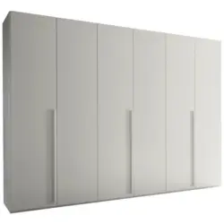 Drehtürenschrank in Weiß