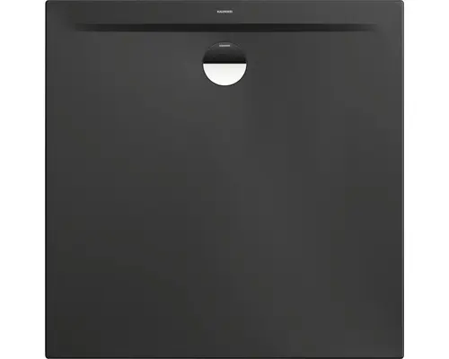 Extraflache Duschwanne Kaldewei Superplan Zero 110x110x3,2 cm grau cool glänzend mit Antirutschbeschichtung