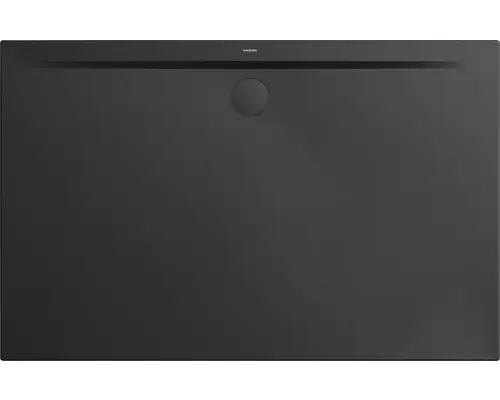 Extraflache Rechteck-Duschwanne Kaldewei Superplan Zero 80x75x3,2 cm schwarz matt