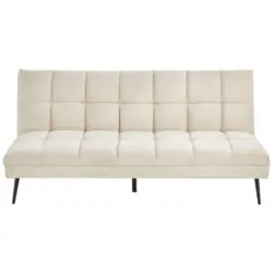 Schlafsofa in Samt Beige
