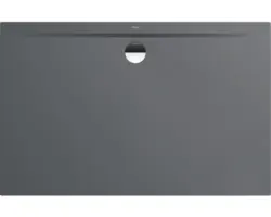 Extraflache Rechteck-Duschwanne Kaldewei Superplan Zero 150x100x3,2 cm grau warm glänzend