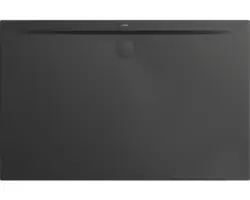 Extraflache Rechteck-Duschwanne Kaldewei Superplan Zero 180x90x3,2 cm grau cool glänzend mit Antirutschbeschichtung