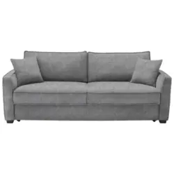 Boxspringsofa in Webstoff Grau