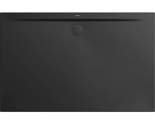 Extraflache Rechteck-Duschwanne Kaldewei Superplan Zero 160x75x3,2 cm schwarz matt