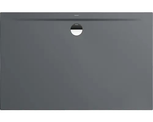 Extraflache Rechteck-Duschwanne Kaldewei Superplan Zero 100x90x3,2 cm grau warm glänzend